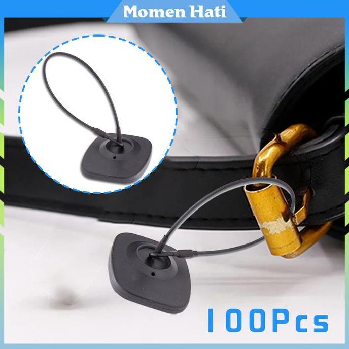 OVERAJA 100 Pcs Sensor Baju Anti Maling Sensor Tag Dengan Tali Label