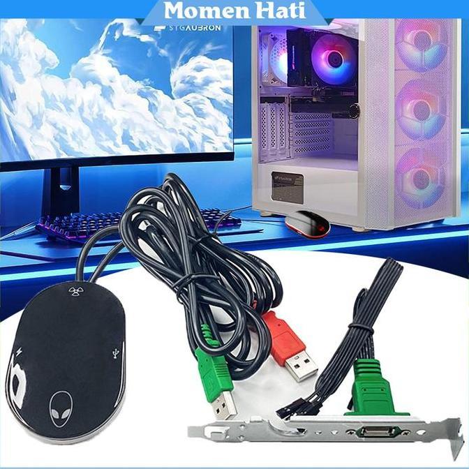 OVERAJA 1Set Kabel Tombol Power PC Reset Untuk Anti Pencuri Warnet Dan Pribadi