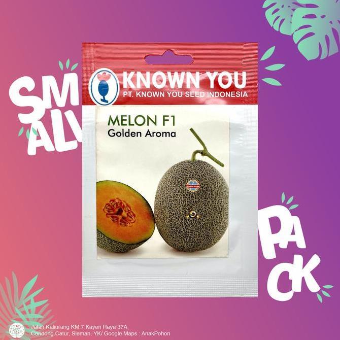 Ready (1 PACK) Benih Melon Golden Aroma Hibrida F1 Oranye Seeds - KYS
