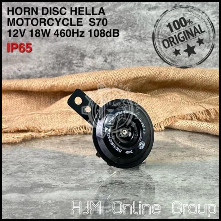 DISKON KLAKSON HELLA SINGLE DISC HORN S70 12V - KLAKSON MOTOR 