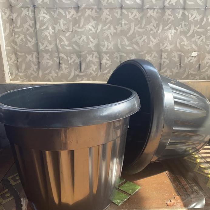 pot 45 cm hitam jumbo besar untuk tabulampot termurah di pondok gede