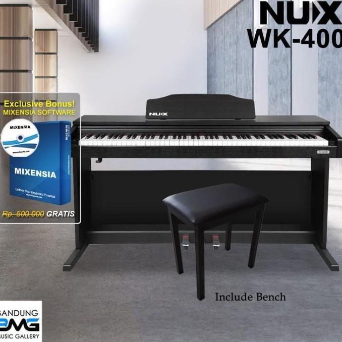 TERBARU NUX WK 400 DITAL PIANO / WK400 / WK-400 GARANSI RESMI