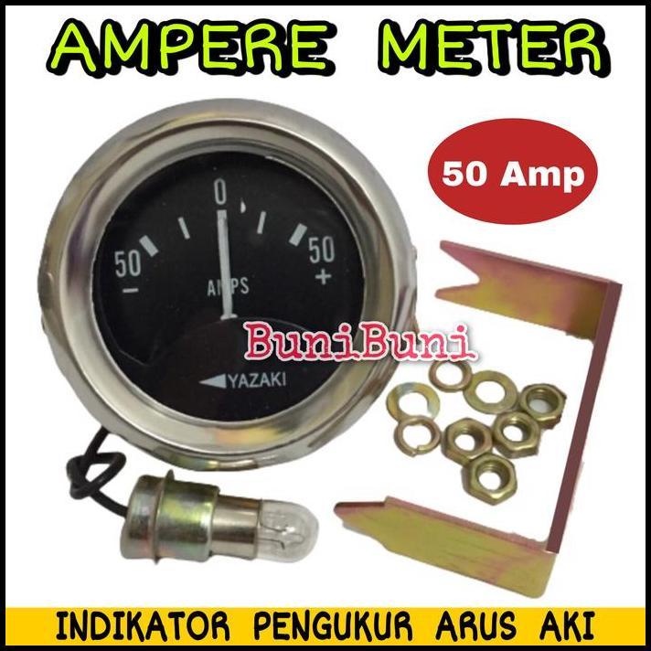 GRATIS ONGKIR AMPERE METER DC / PENGUKUR AMPER ARUS AKI / AMPERE CAS MOBIL UNIVERSAL 
