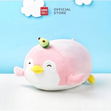 Original Cod Bali Miniso Lying Penguin Plush Toy Avocado Banana Boneka Miniso Boneka Penguin Pinguin