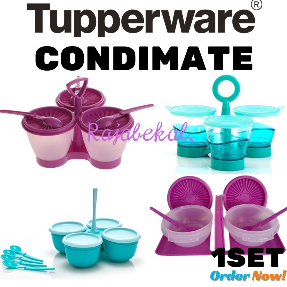 [BIG SALE] Promo Tupperware Condimate Set Bread n Buddy Wadah Bumbu // blossom tray and bowl