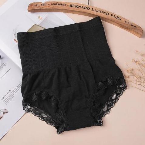 OVERAJA Pakaian Pembentuk Pinggang Tinggi Renda Wanita Pengontrol Perut Pengangkat Bokong Pakaian Pe