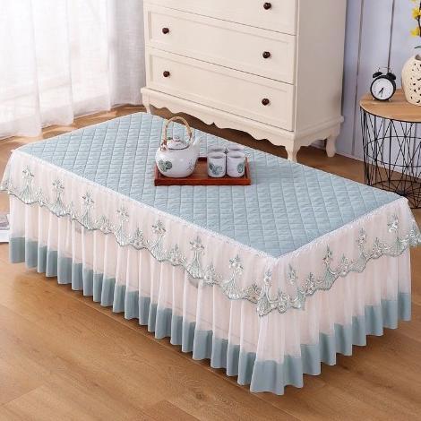 BEST SELLER BISA CUSTOM UKURAN TAPLAK MEJA IMPORT PERSEGI PANJANG GAYA CINA MEWAH RENDA REMPEL RUMBA