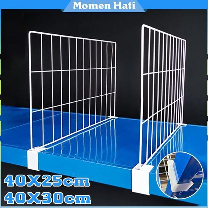 OARINAX Sekat Rak Gondola Minimarket Aksesoris Rak Gondola 40X25 40X30