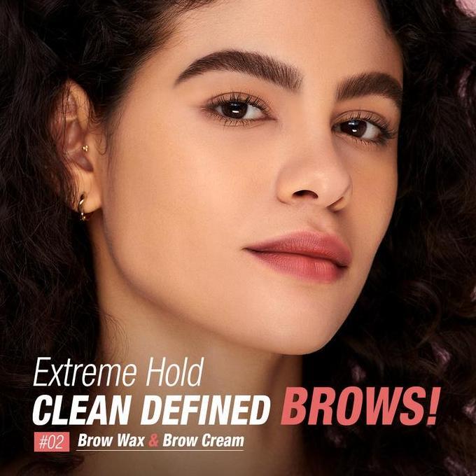 HARGA GROSIR - O.TWO.O 2-in-1 Eyebrow FLUFF SHAPING BROW WAX & BROW CREAM 3D WildEyebrows 65g