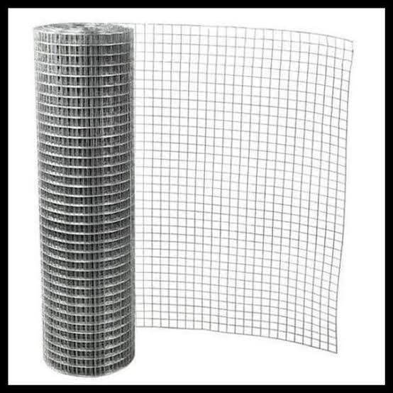 Kawat Loket Galvanis 1" Panjang 10 Meter Kawat Ram Ayakan Bangunan Proyek Kawat Kandang Unggas Burun