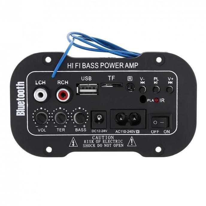 BZSDA Redy Stok, COD5 Inci 12V 24V 220V Amplifier Ampli Mini Board Audio Bluetooth USB FM Radio TF P