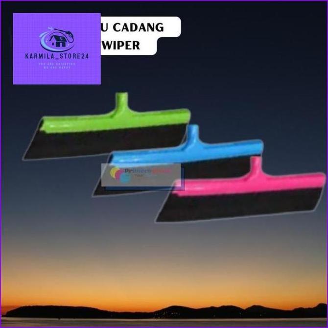 Pel Pelan Lantai Karet / Dorongan Air Refill Karet