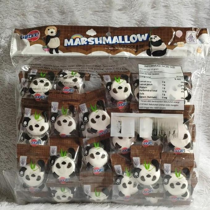 Marshmallow Panda isi Selai Strawbery