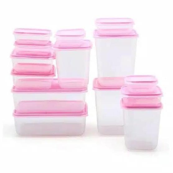 TOPLES PLASTIK 14 PCS WADAH PLASTIK MAKANAN WADAH SAYURAN BOX BUAH
