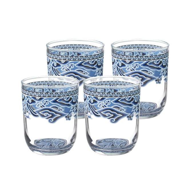 Brighton Glass Set Batik Mega Mendung GMB3904