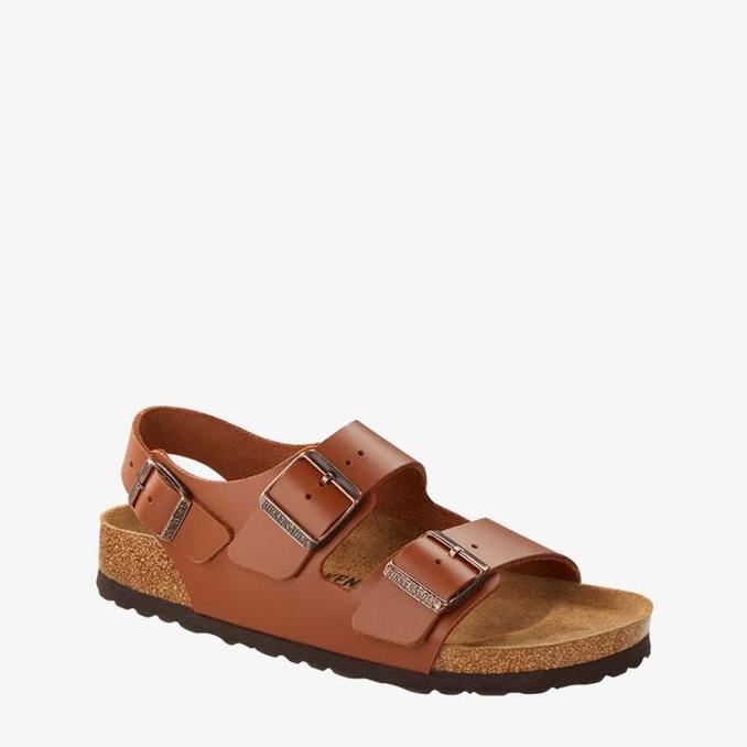 Ready Birkenstock Arizona Sandal Pria Original Leather-Ginger Brown