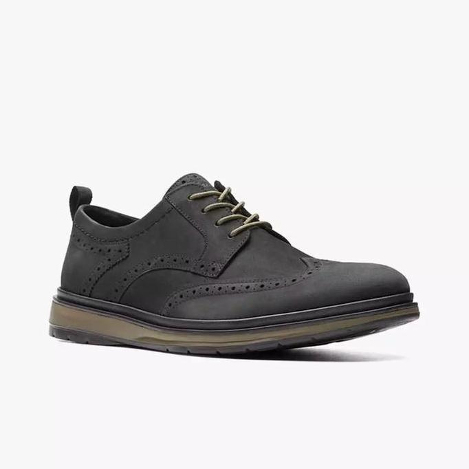 Ready Clarks Chantry Wing Original Men's Loafers Leather - Black Nubuck