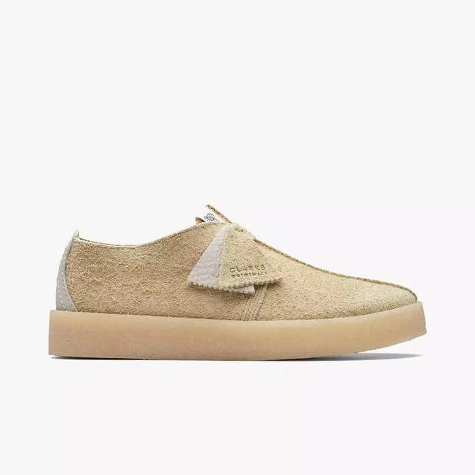 Ready Clarks Trek Cup Original Men's Loafers Maple Hairy Suede - Nude
