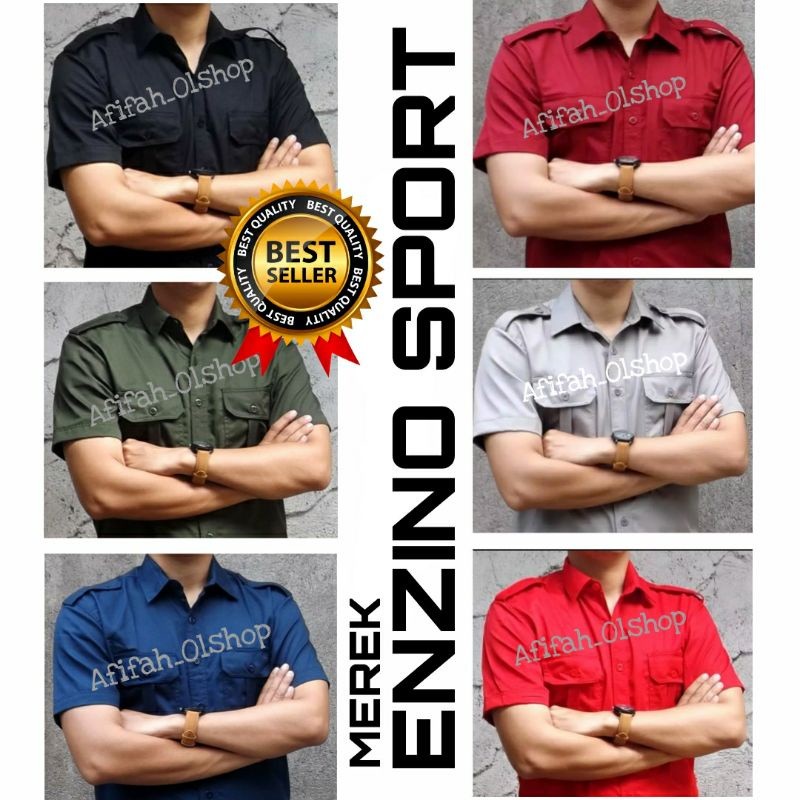 Kemeja Security Pendek Enzino Sport