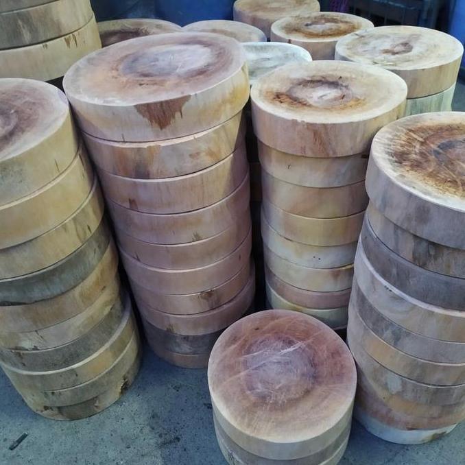 Talenan kayu bulat - talenan daging - talenan kayu potong daging