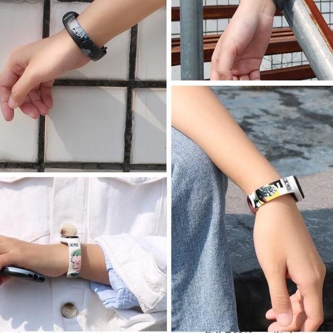 Strap Mi Band Motif Lucu Mi Band 6 Mi band 5 Mi band 4 Mi Band 3 Tali