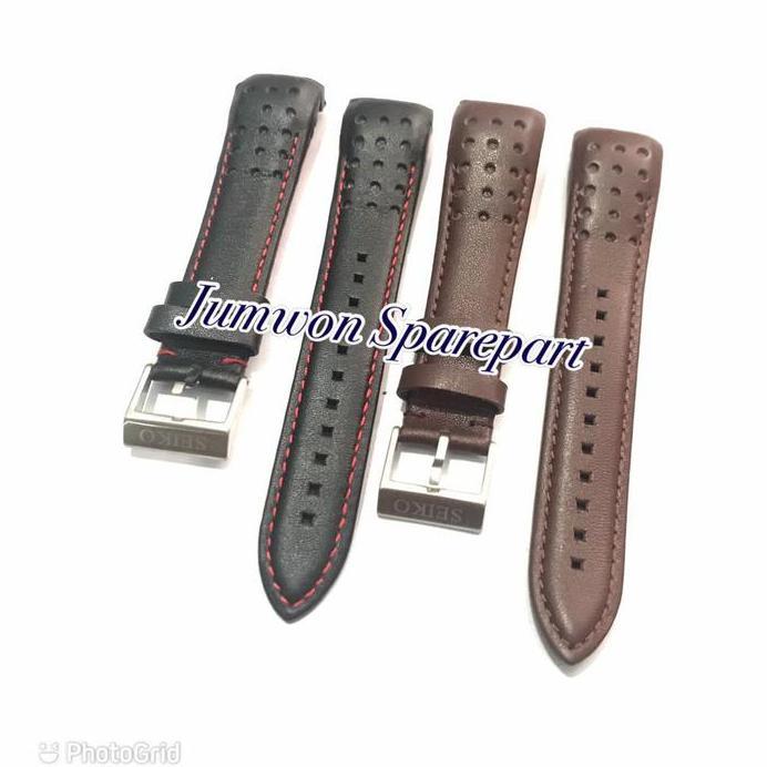 Ready STRAP TALI SEIKO BARCELONA BARCA SPORTURA LEATHER SEIKO KULIT PREMIUM