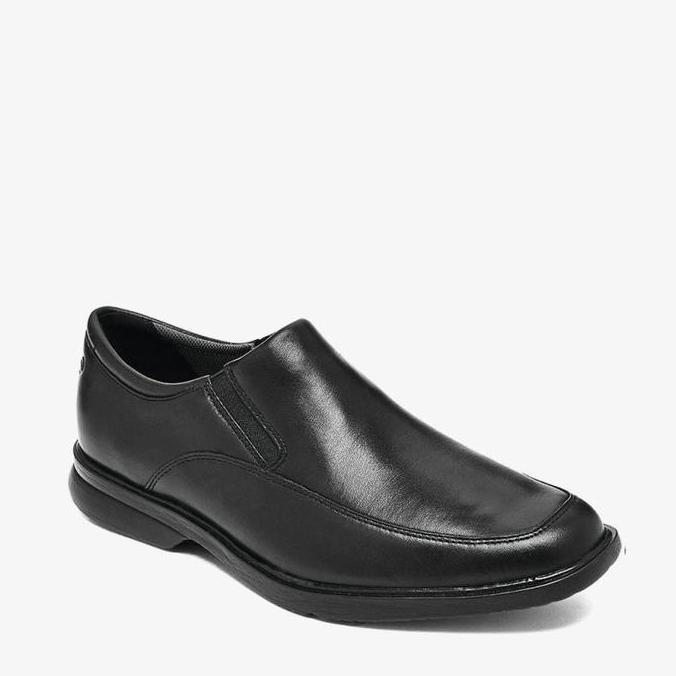 Ready Rockport Aderner Sepatu Formal Pria Original Leather-Black-Black