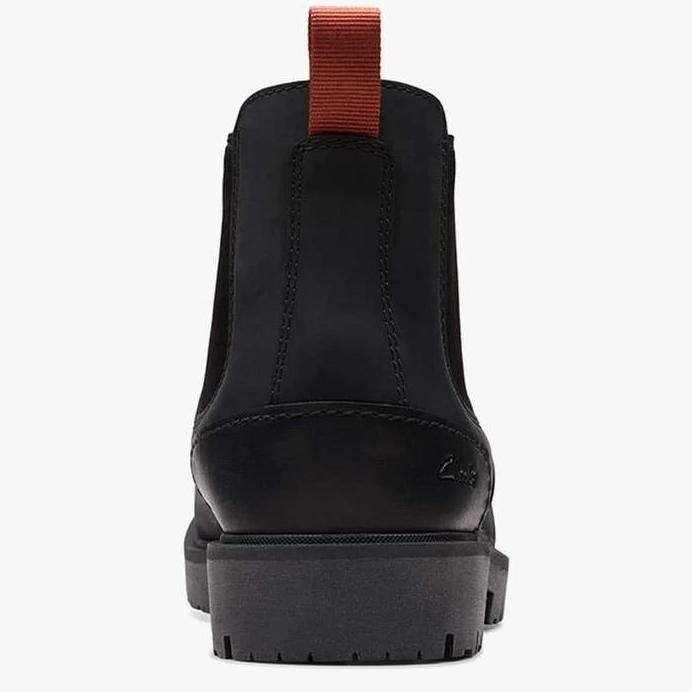 Ready CLARKS Rossdale Top Original Sepatu Boots Pria Leather - Black