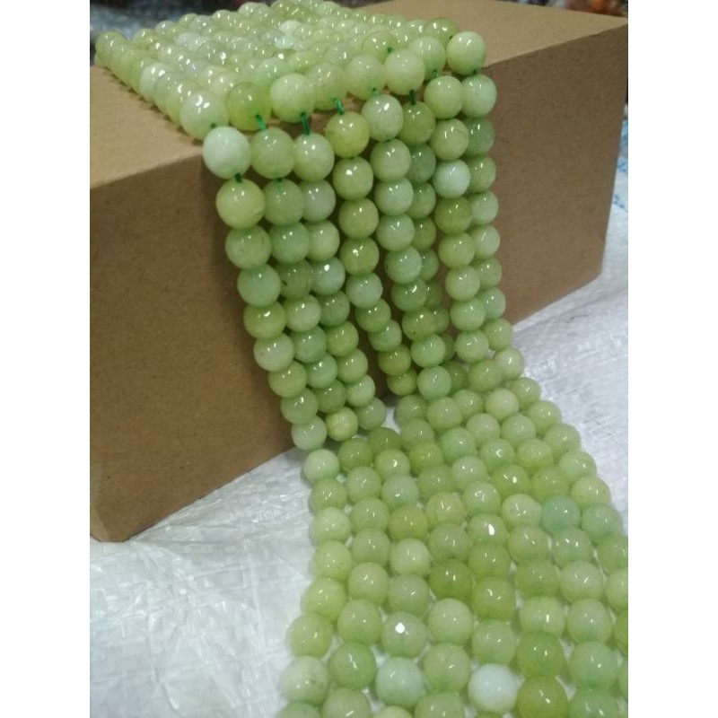 Manik Bahan Rencengan Batu Alam 10Mm Cutting