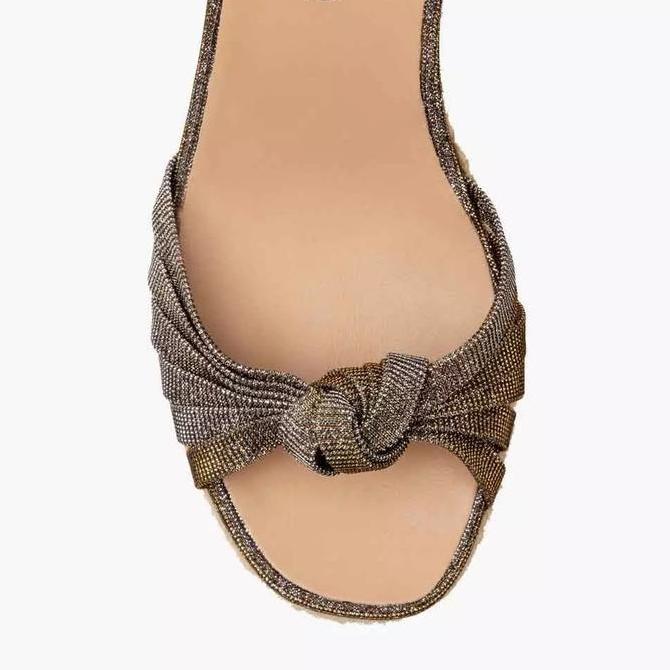 Ready Gaimo Melisa By Linea Original Women's Heels Shoes Leather - Silver