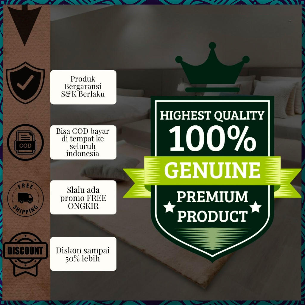 Karpet Bulu Rasfur Ukuran 180X80X3.5Cm.