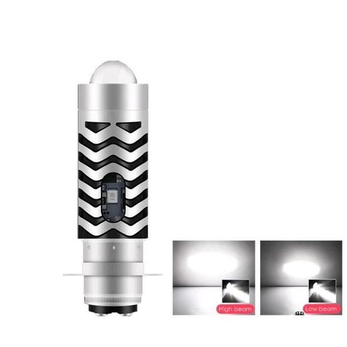 ZCXVC Lampu led ac dc H6 Laser gun h6 P15 BHOLAM DEPAN LED AC DC H6 Laser Car