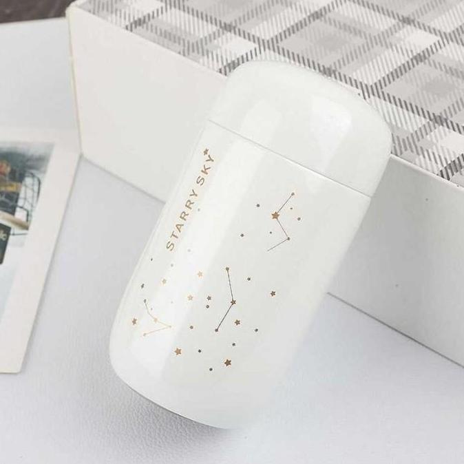 LETTER1 Gelas Botol Tumbler Kopi Teh Stainless Steel 200ml