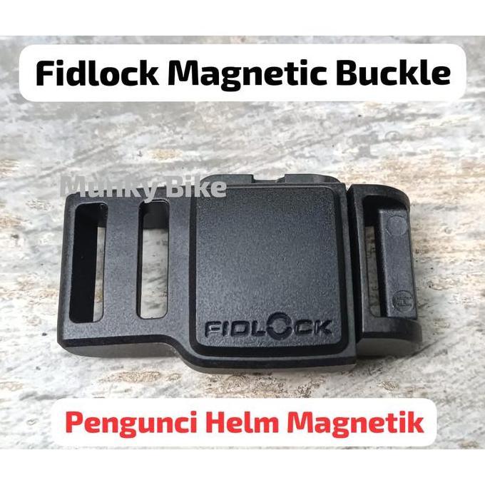 Helmet Fidlock Magnetic Buckle Lock Tali Pengunci Helm Magnet untuk Sepeda