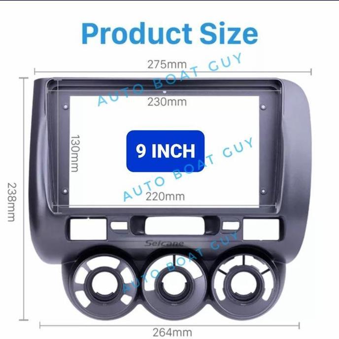 Frame Headunit JAZZ GD3 / CITY 2003 - 2007 OEM Style Android