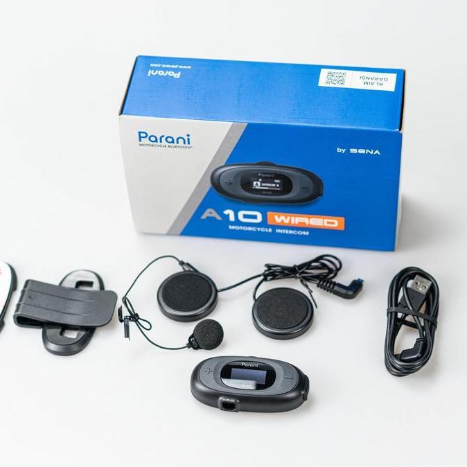 PARANI A10 Motorcycle Bluetooth Intercom - WIRED