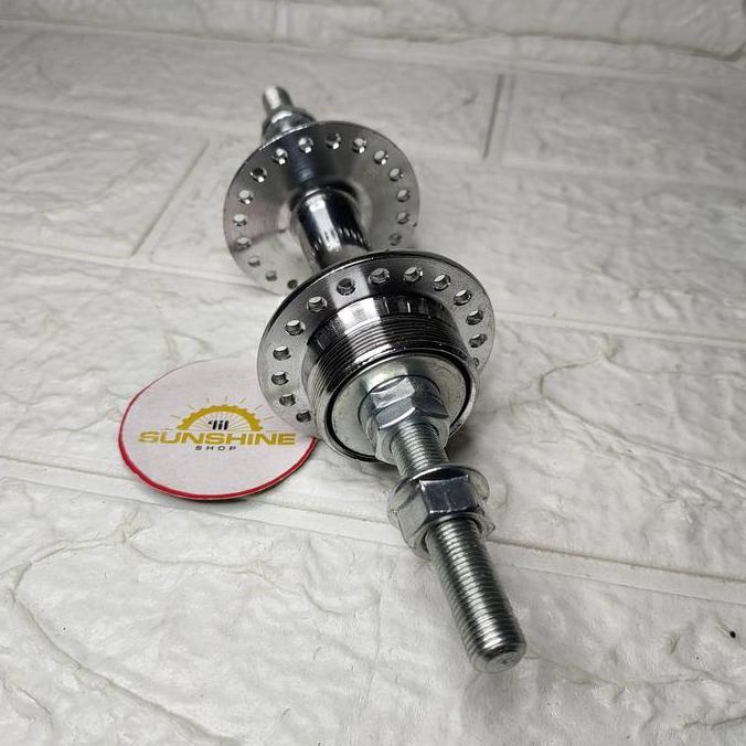 Hub Bos Roda Belakang 40H POLO Single 1 Speed Double Drat Gir Freewheel Sepeda Onthel 28 Ontel 26x1 