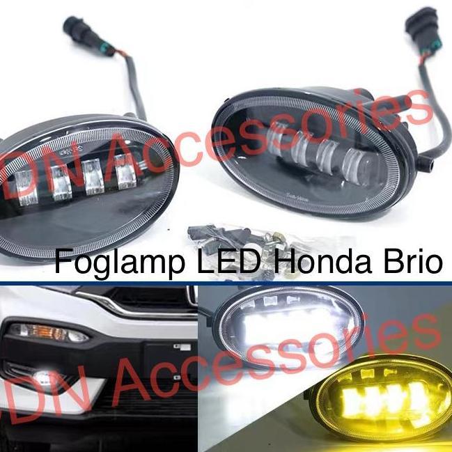 Foglamp Fog Lamp Lampu Kabut LED Honda Brio Putih Kuning White Yellow
