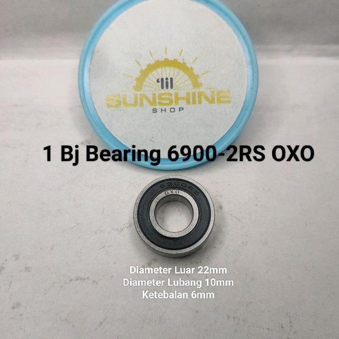 Bearing Klaher 6900 Plus Kones Bubut Untuk Hub Roda Depan Sepeda BMX MTB As Mur Kunci 15