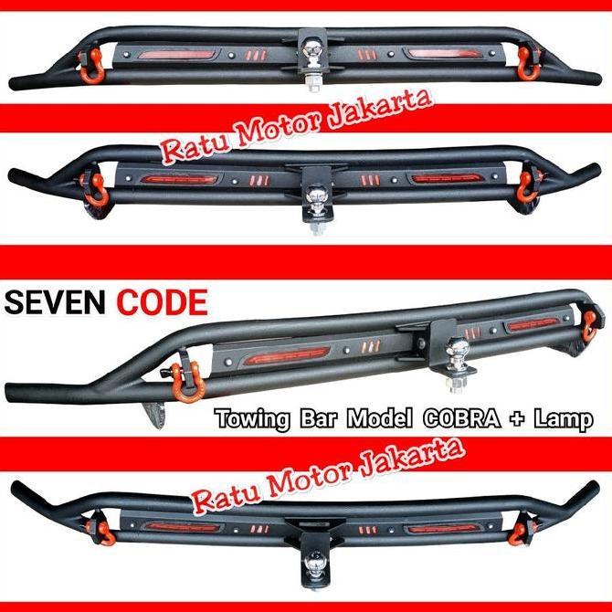 Sevencode Towing Bar Model Cobra Toyota Innova Zenix 2023 - Kobra Rear Bumper Guard