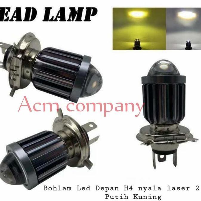Ready Bohlam Lampu Depan Led H4 Laser 2warna Suzuki Inazuma