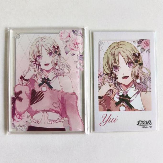 Official Merch Diabolik Lovers Yui Komori Set Acrylic Card Polaroid Yui Princess Collection / Kartu 