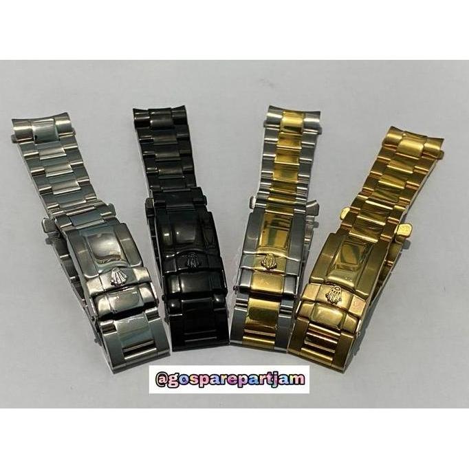 Strap Tali Jam Rolex Daytona-Tali Jam Rantai Stainless-20 mm-emas murah