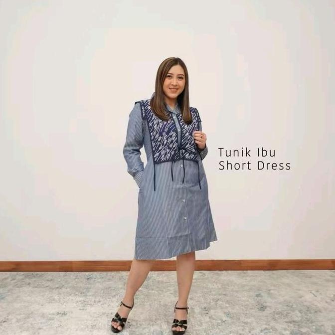 Tunik wanita Batik DIERA Navy