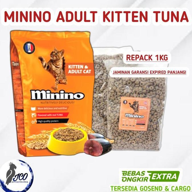 minino kitten adult 1kg pakan kucing minino tuna 1kg
