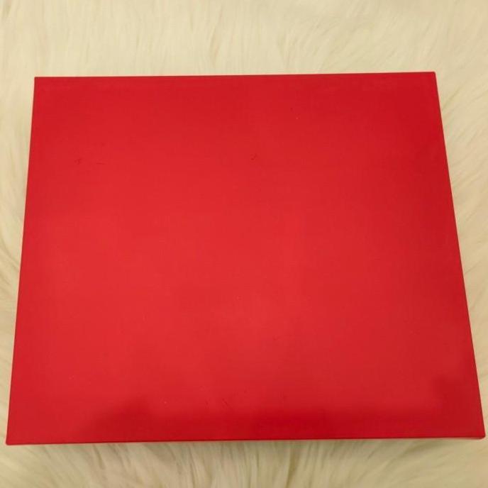 Kotak Dus Nastar Kue Kering warna (MERAH) Sekat Mika 20/30