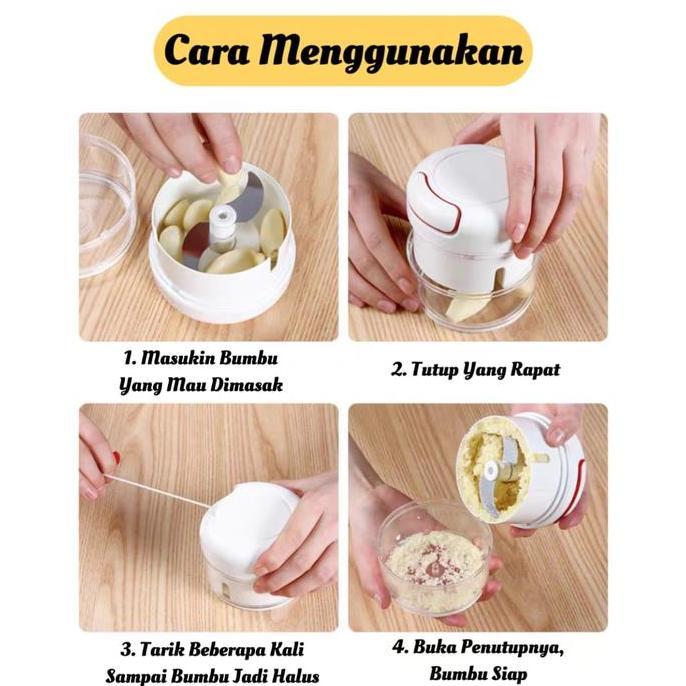 Mini Food Chopper Blender Bumbu Manual / Speedy Chopper Mini Blender