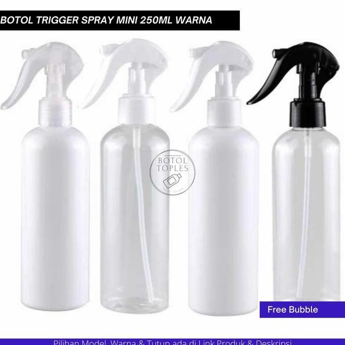 botol trigger 250ml spray bening tebal (HARGA GROSIR)