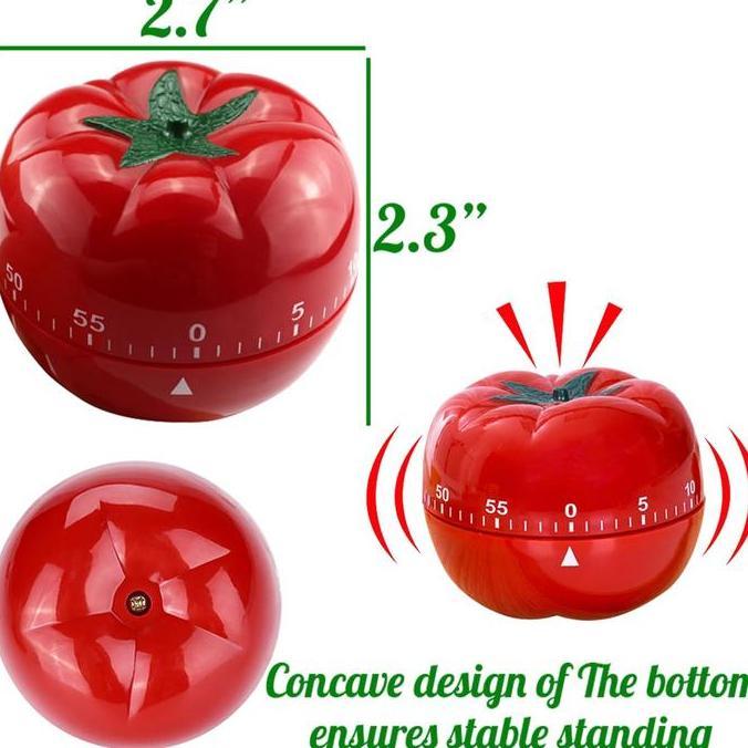 Timer Masak Kitchen Timer Alarm Masak Kitchen Alarm Mekanik - Tomat