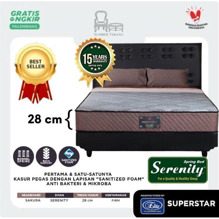 Kasur Spring Bed Elite Serenity Grand Superstar Matras Elite Serenity